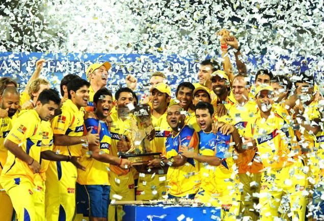 The 2010 IPL winners- CSK