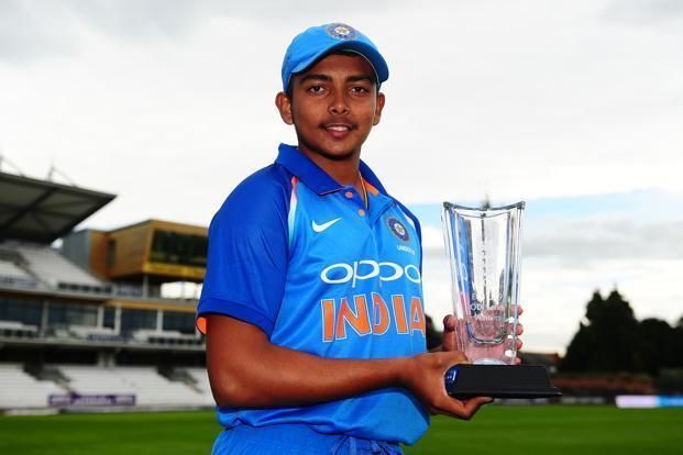 Shaw led the India U-19 team to win the ICC U-19 World Cup trophy earlier this year.