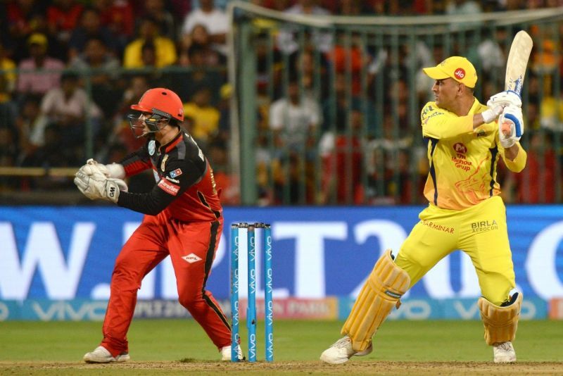 Dhoni was wrecking havoc at the crease and tormenting the Bangalore bowlers from the word go