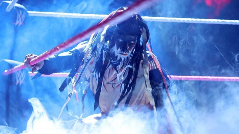 Finn Balor makes his entrance as the Demon