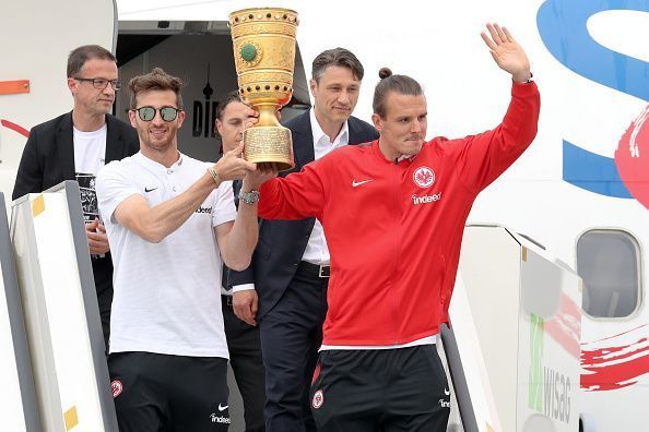 Eintracht Frankfurt Celebrates Winnning The DFB Cup