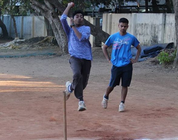 Aravind (R) keeping a close eye on the proceedings