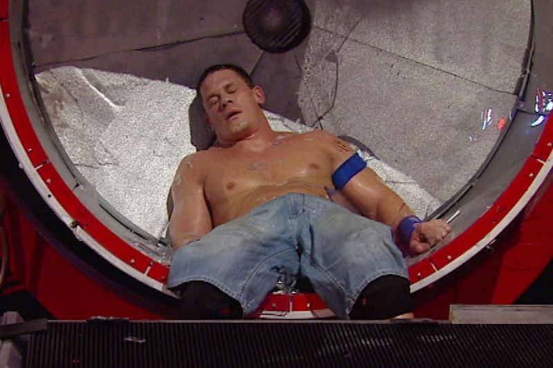 John Cena was stretchered from the arena after his match at Backlash 2009