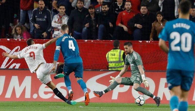 Real Madrid defense were caught dangerously offguard