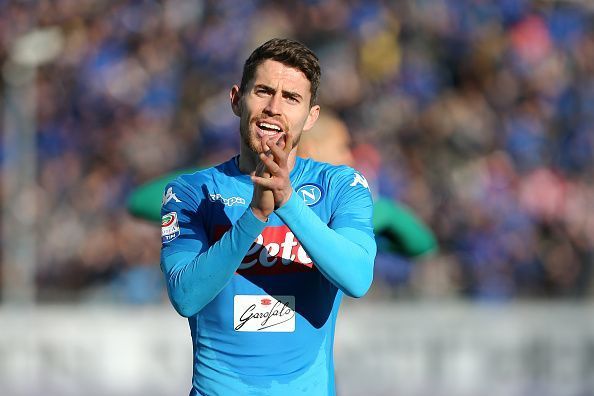 Jorginho , Jorge Luiz Frello Filho,  of Ssc Napoli celebrate...