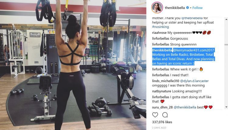 Nikki teases a return