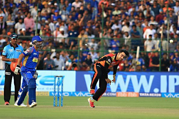 Bowling, fielding and batting - Rashid Khan can do it all. 