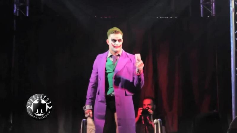 Devitt making his iconic Joker entrance at PROGRESS: Chapter 13 