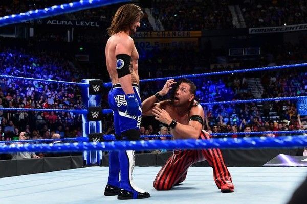 Image result for aj styles vs nakamura sportskeeda