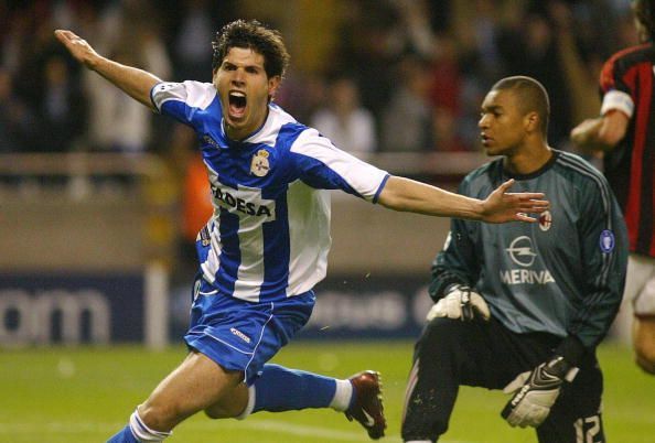 Deportivo Coruna&#039;s player Albert Luque c