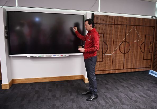 New Arsenal Head Coach Unai Emery at the Arsenal Training Ground