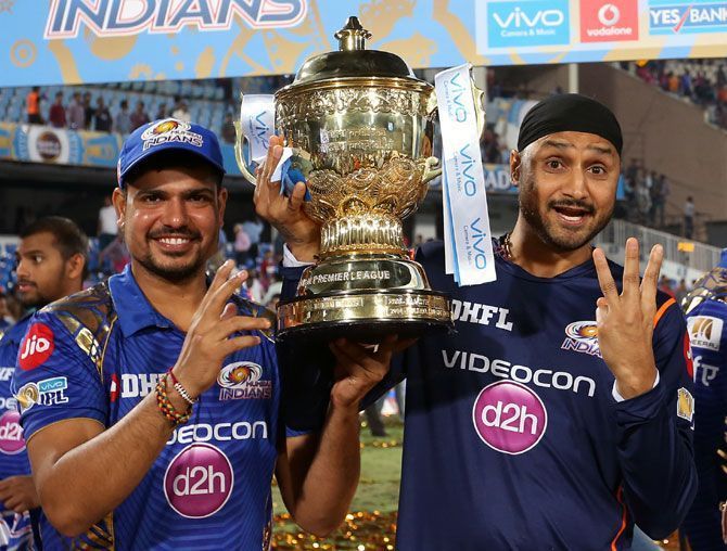 Karn with Harbhajan