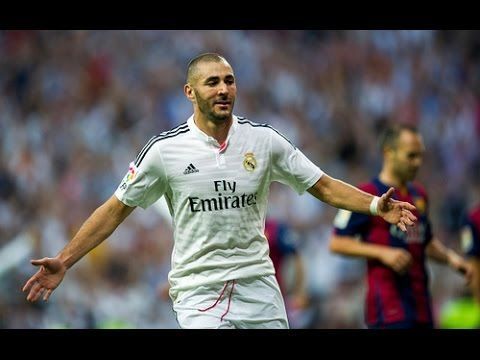 Image result for real madrid 3-1 barcelona 14/15 benzema