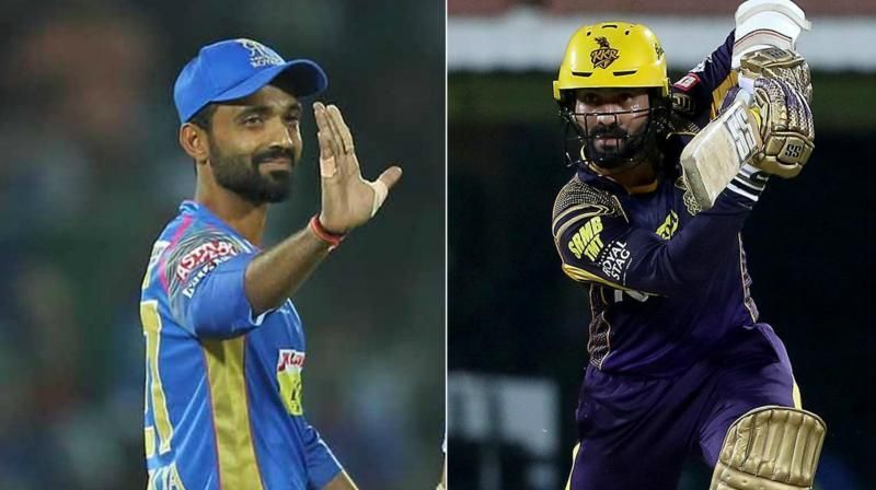 Rahane and Karthik lock horns to decide who&#039;ll face SRH at Kolkata