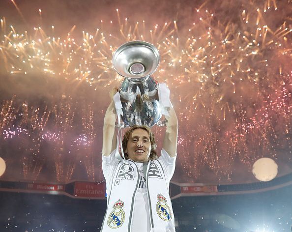 Real Madrid Celebrate After They Win Champions League Final