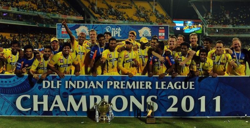 The 2011 IPL winners- CSK