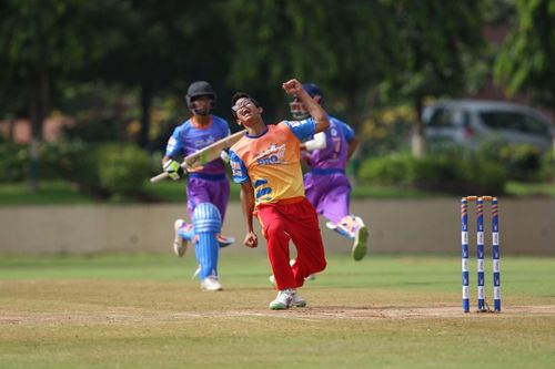 Don Bosco's baller celebrates after taking a wicket at Pro Star League