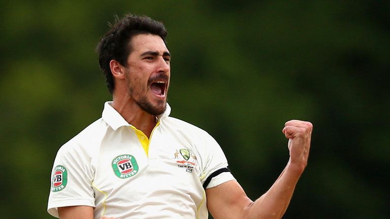 The menacing left-arm fast bowler from Australia