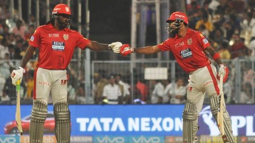 Chris Gayle and KL Rahul