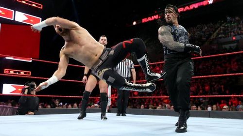 Raw's main event was the Triple Threat Match between Roman Reigns, Finn Balor and Sami Zayn