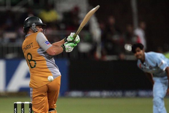 Australia&#039;s batsman Adam Gilchrist misse