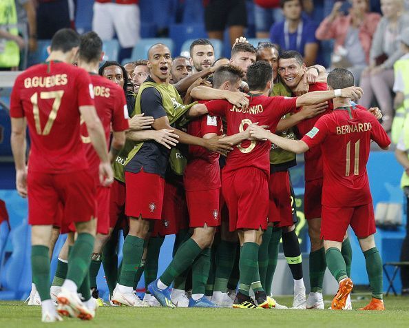 Football: Spain vs Portugal at World Cup