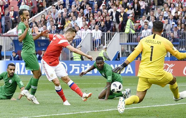 Football: Russia vs Saudi Arabia at World Cup