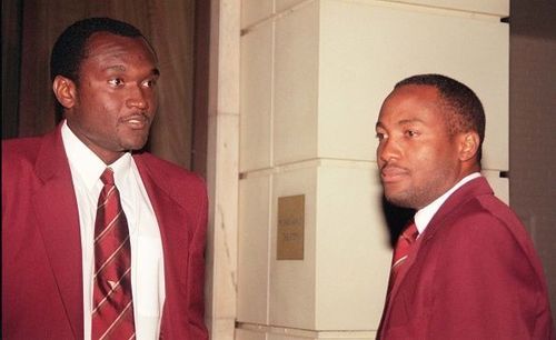 captain Brian Lara and vice-captain Carl Hooper stayed put at London and refused to travel to South Africa