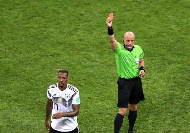 Boateng was sent off against Sweden