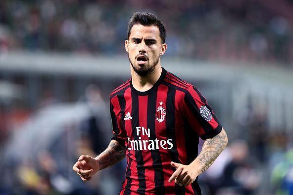 Suso of Ac Milan   during the Serie A football match between...