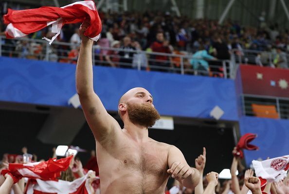 2018 FIFA World Cup: 1st Stage Group C match Peru 0 - 1 Denmark