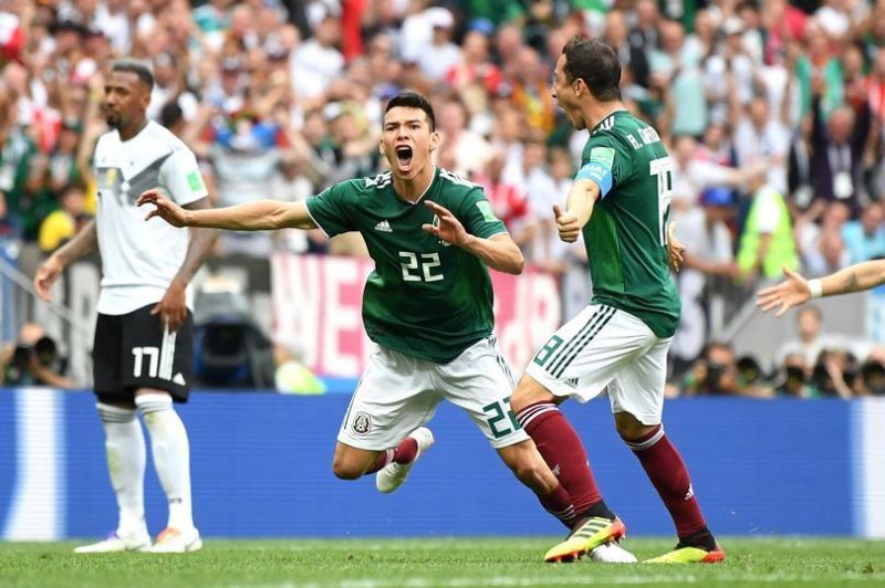 Germany were caught on the break by Mexico