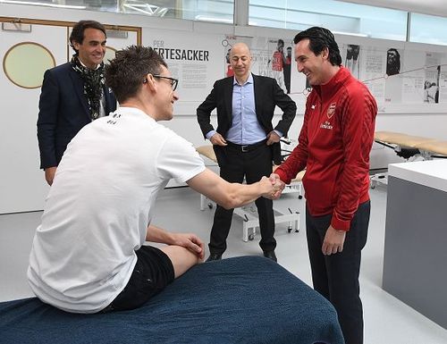 New Arsenal Head Coach Unai Emery at the Arsenal Training Ground