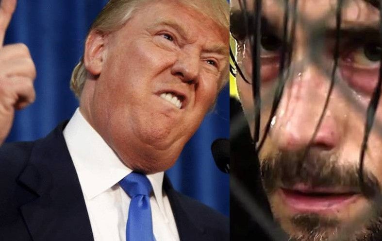 Donald Trump (Left) doesn&#039;t seem to impress CM Punk (Right), per Punk&#039;s statements before UFC 225