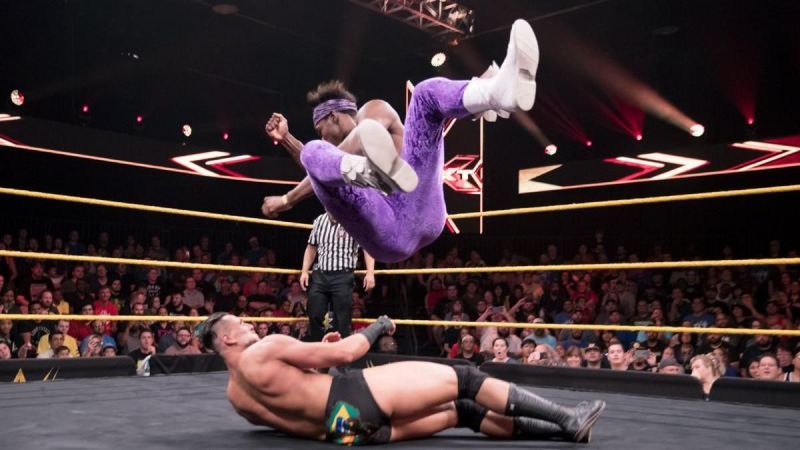 Velveteen Dream could rival Randy Savage for the best elbow drop.