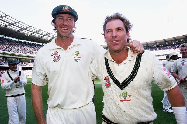 Image result for glenn mcgrath and shane warne