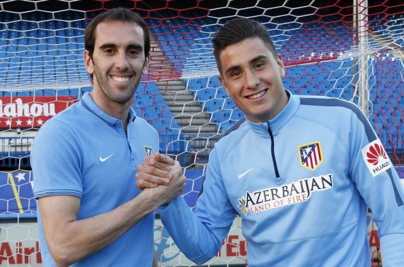 Godin and Gimenez play together for both club and country