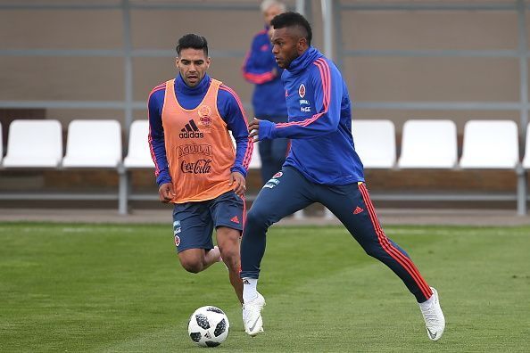 Team Colombia in training ahead of 2018 FIFA World Cup in Russia