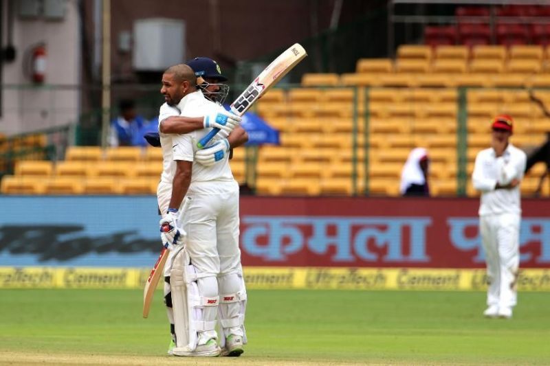 Individual centuries in the only Test against Afghanistan helped Vijay and Dhawan make significant movement on the rankings table