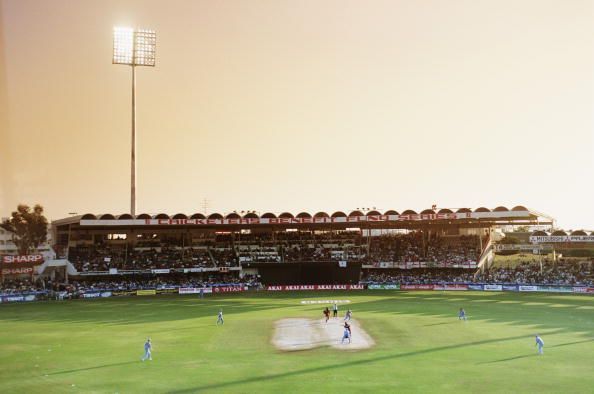 A general view of the Sharjah Cricket ground...