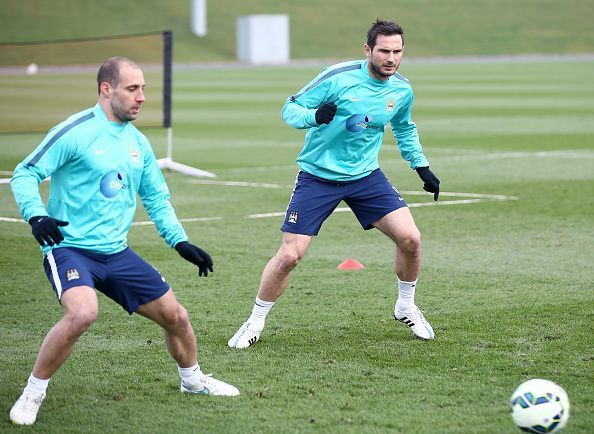 Soccer - Barclays Premier League - Manchester City Training - City Football Academy