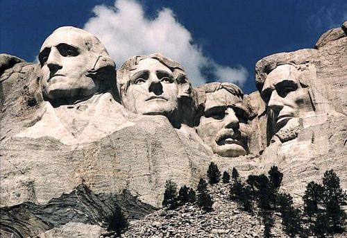 This June 1995 photo shows Mt. Rushmore,