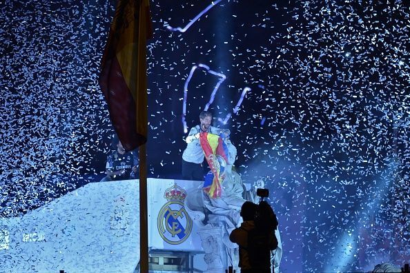 Real Madrid Celebrate Winning La Liga