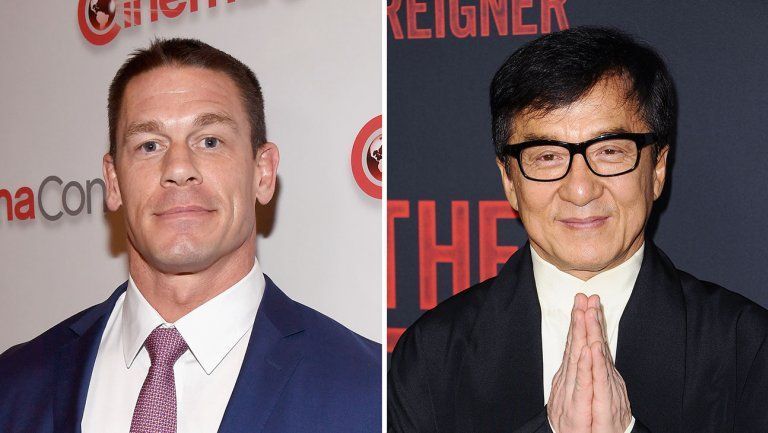 John Cena (left) and Jackie Chan 