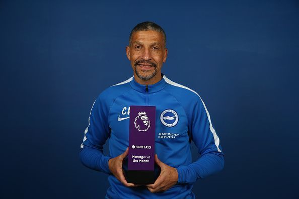 Chris Hughton wins the Barclays Manager of the Month Award - February 2018