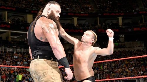 Ellsworth's first WWE match was against Braun Strowman