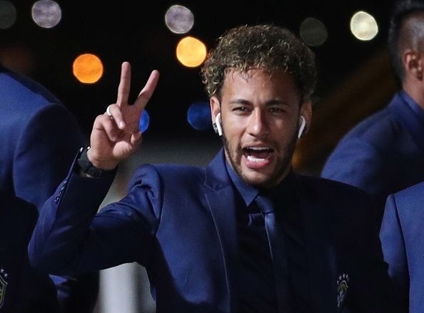 2018 FIFA World Cup: Team Brazil arrives in Russia