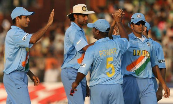 Indian cricketers Irfan Pathan (L), Muna