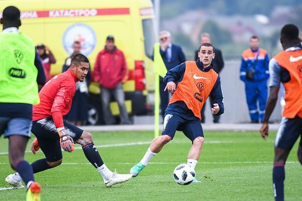 France training session and press conference