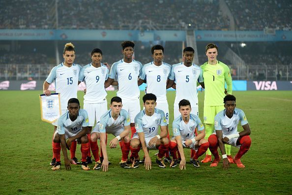 England football team poses for team picture during the FIFA...